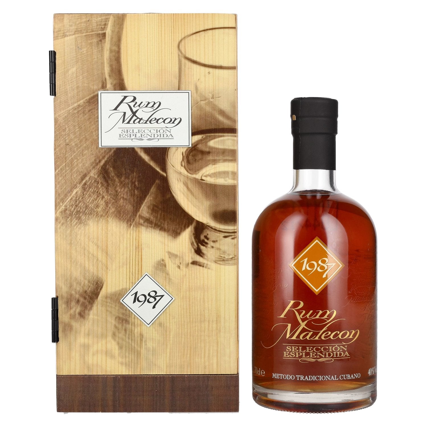 Rum Malecon SELECCIÓN ESPLENDIDA 1987 40% vol. 0,7l dans une caisse en bois