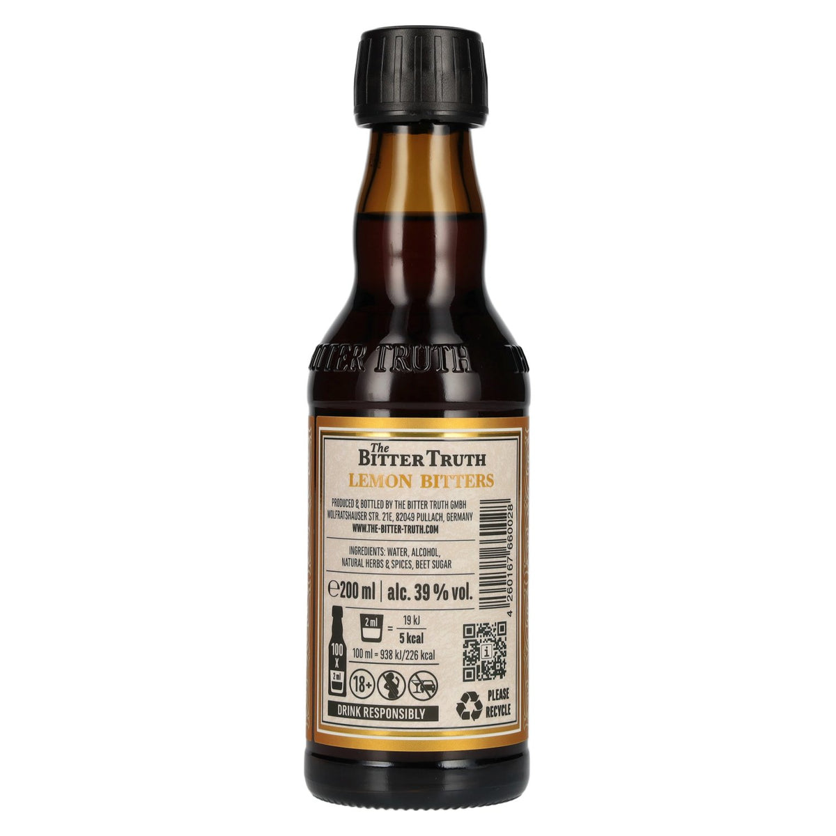 The Bitter Truth Lemon Bitters 39% Vol. 0,2l