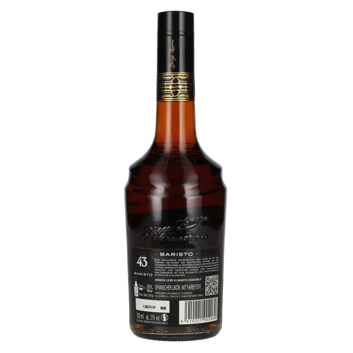 Licor 43 CUARENTA Y TRES BARISTO 31% vol. 0.7 l