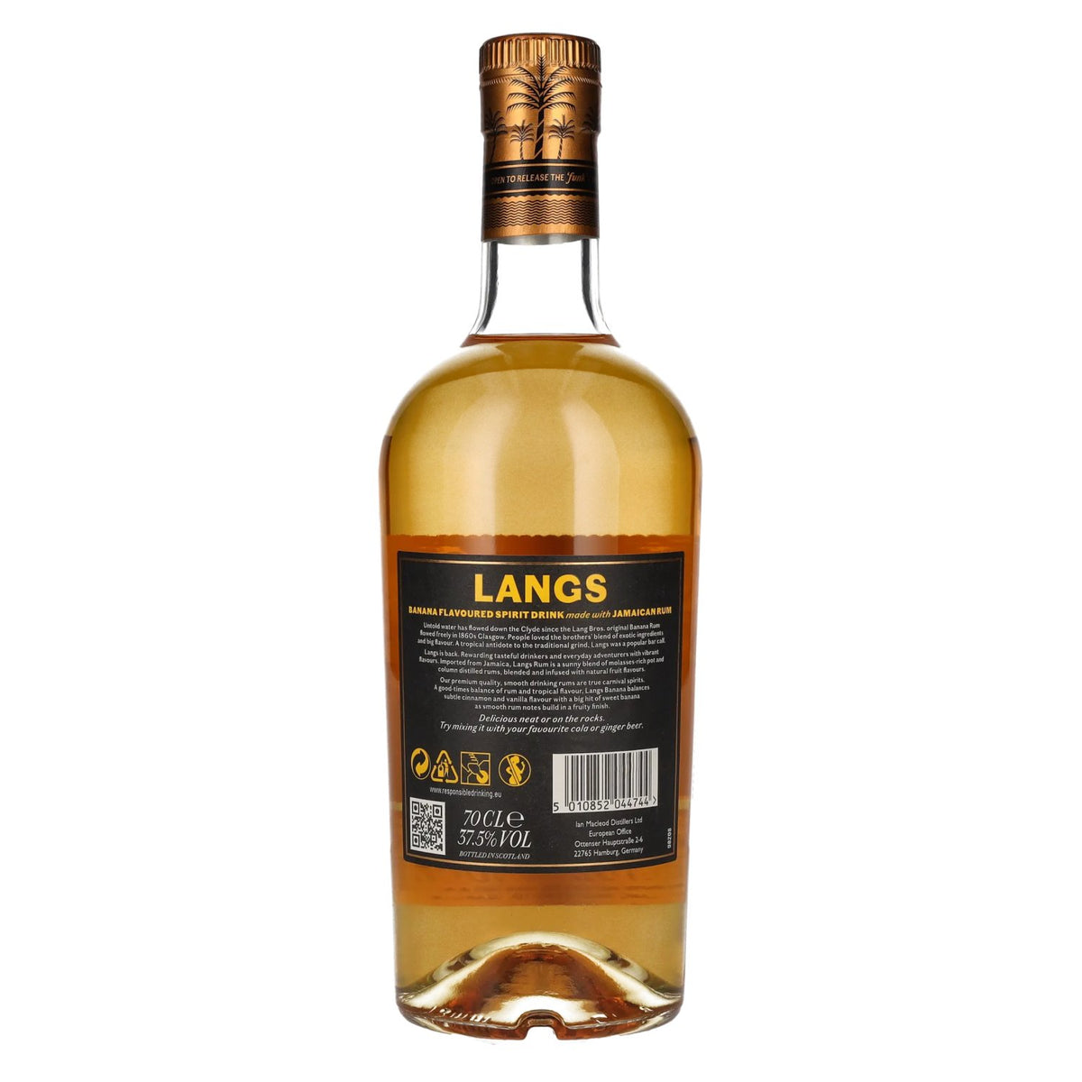 Langs Banana Jamaican Spirit Drink 37.5% ABV 0.7l