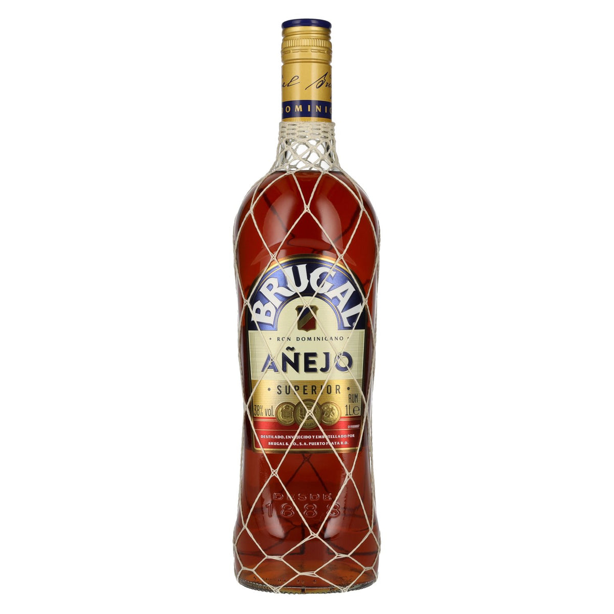 Brugal AÑEJO Superior Dominicaanse rum 38% vol. 1 l