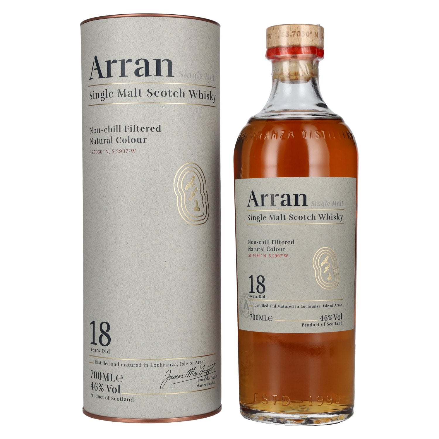 Arran 18 Years Old Single Malt 46% Vol. 0,7l in geschenkverpakking