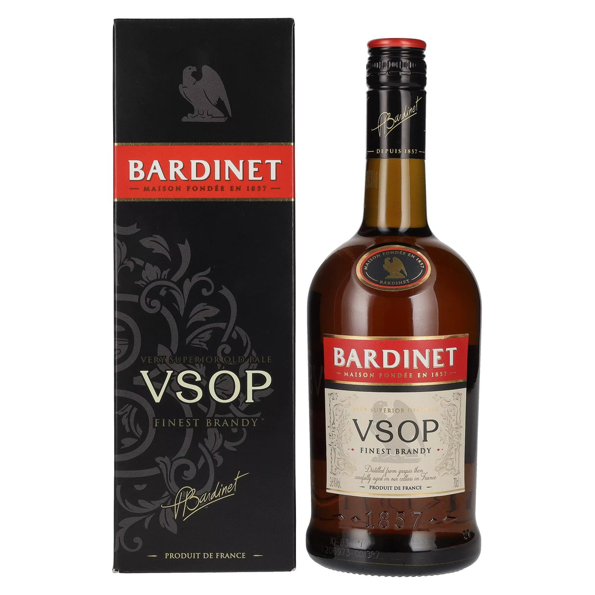 Bardinet VSOP Finest Brandy 36% vol. 0,7 l in geschenkverpakking