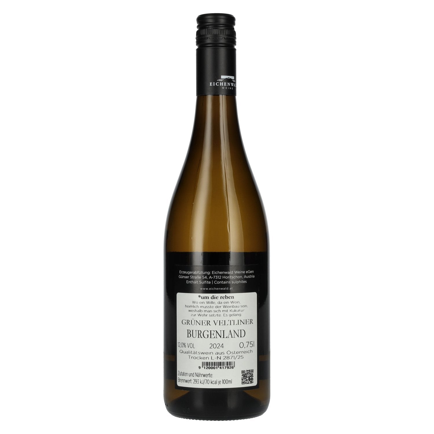 Eichenwald DAS VERSTECKENSPIEL Grüner Veltliner 2024 12% Vol. 0,75l