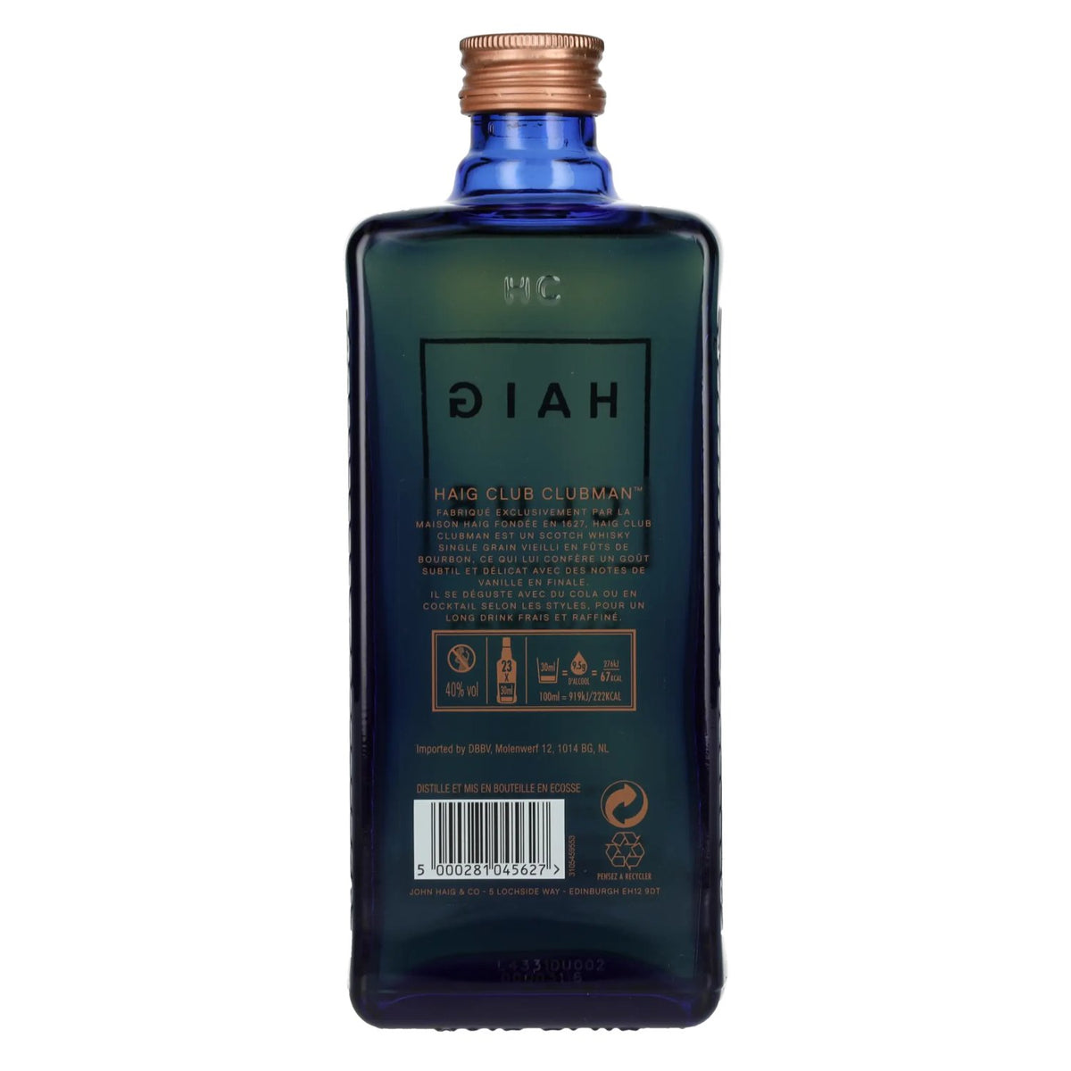 Haig Club CLUBMAN Single Grain Scotch Whisky 40% Vol. 0,7l