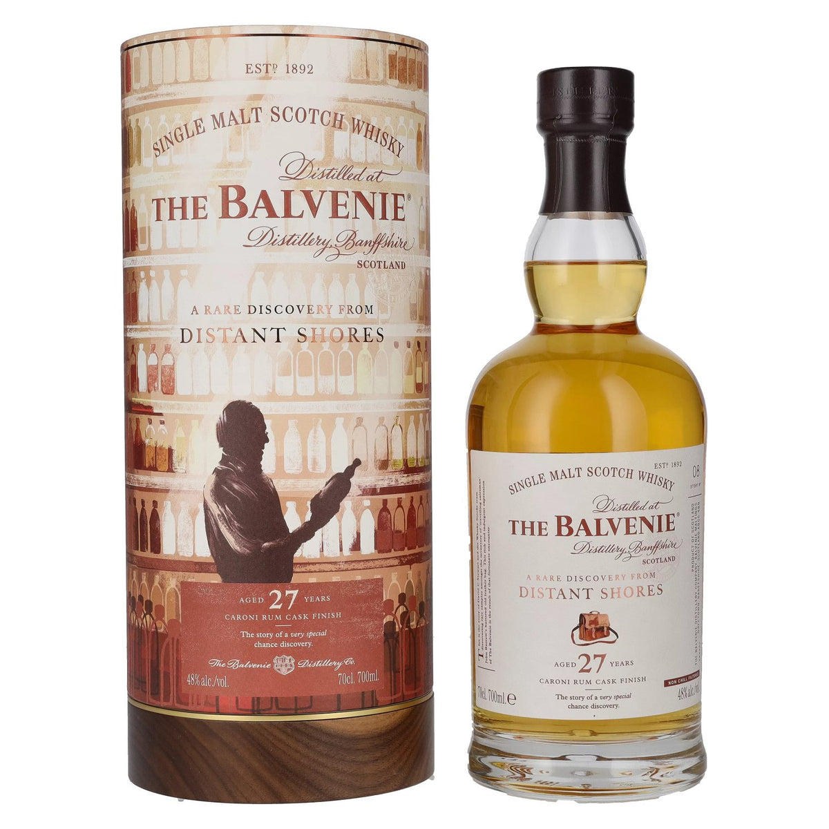 Balvenie STORIES 27 Years Old: A Rare Discovery from Distant Shores, 48% vol., 0.7 litres, in a gift box