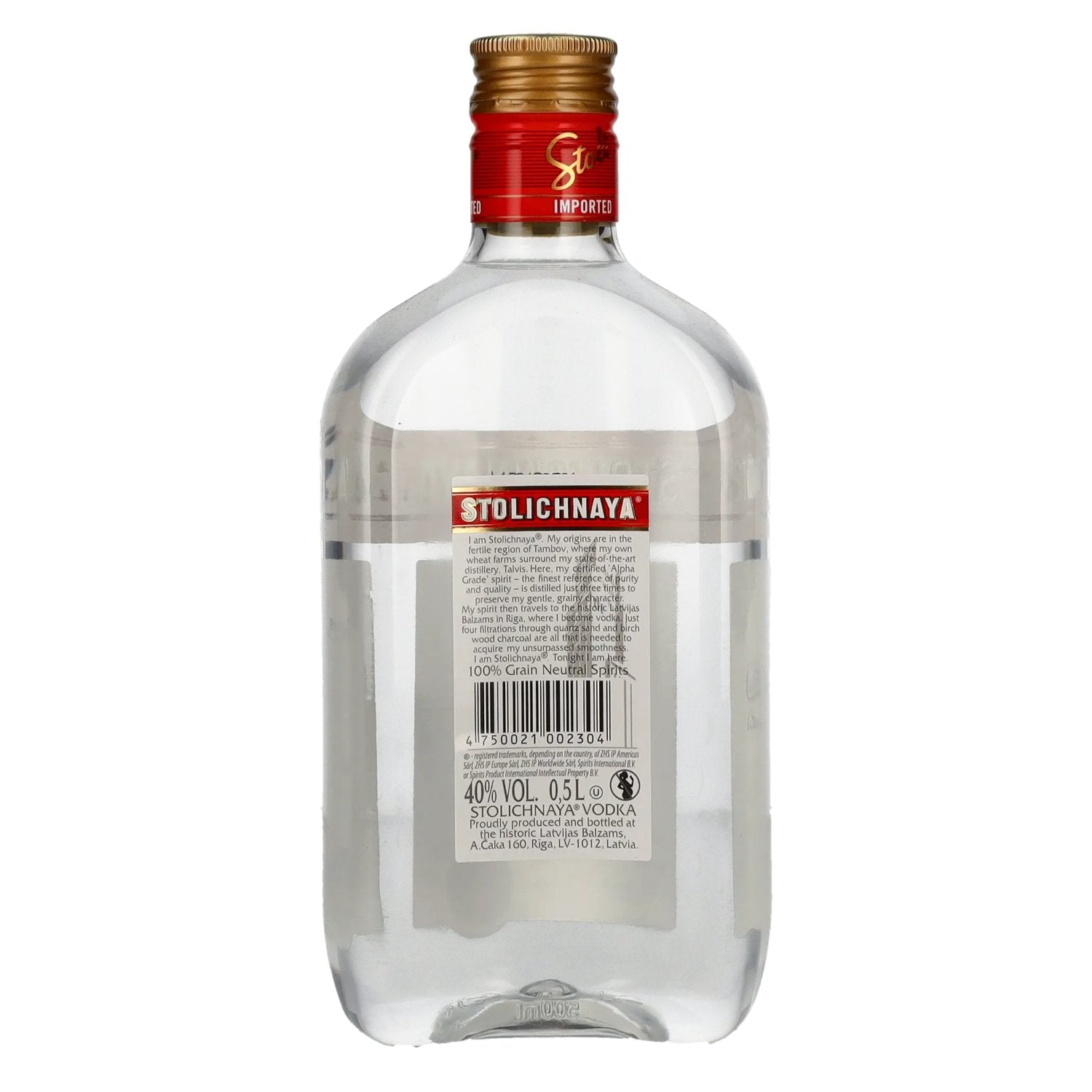 Stolichnaya Vodka SPI 40% Vol. 0,5l PET