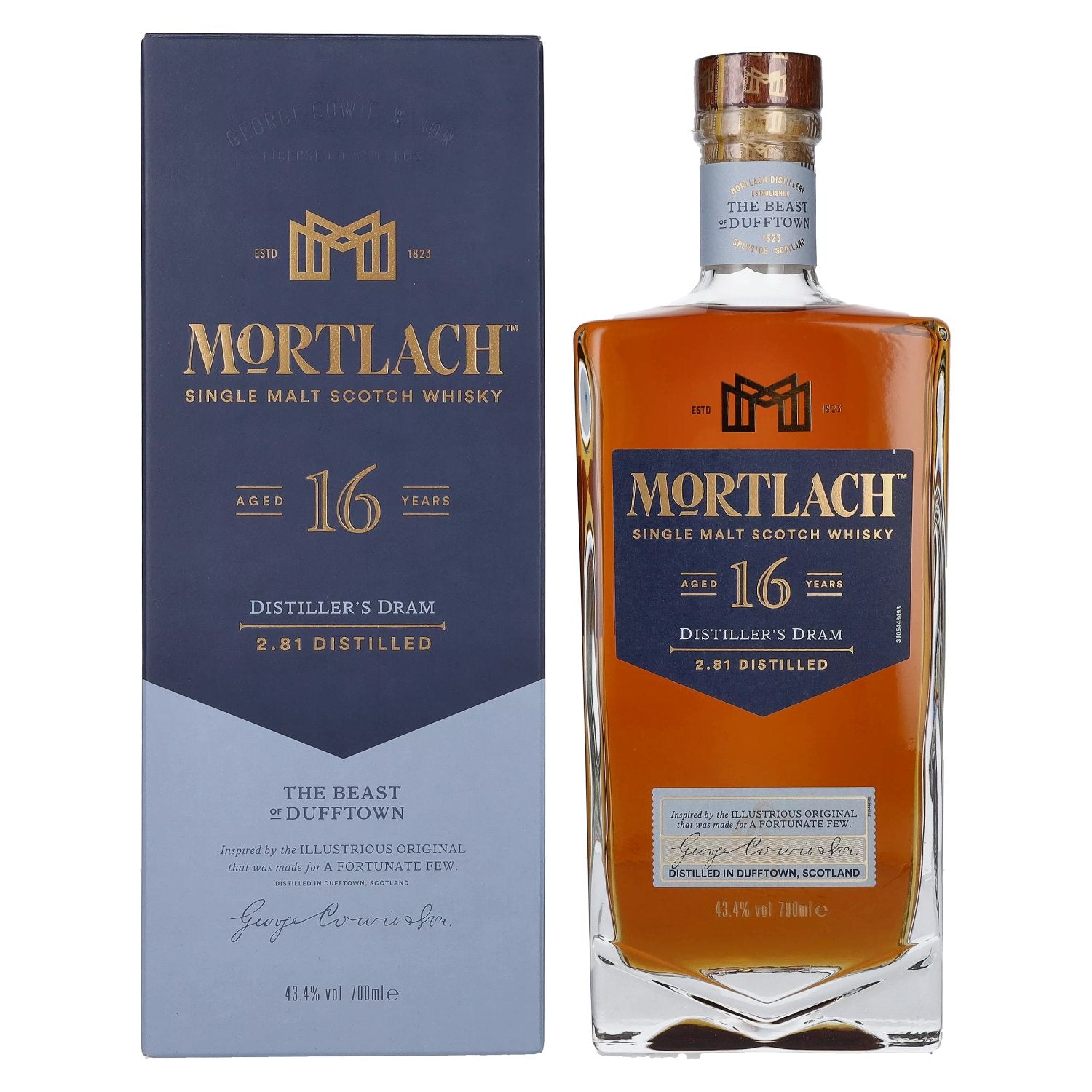 Mortlach 16 Years Old DISTILLER'S DRAM Single Malt 43,4% Vol. 0,7l in gift box