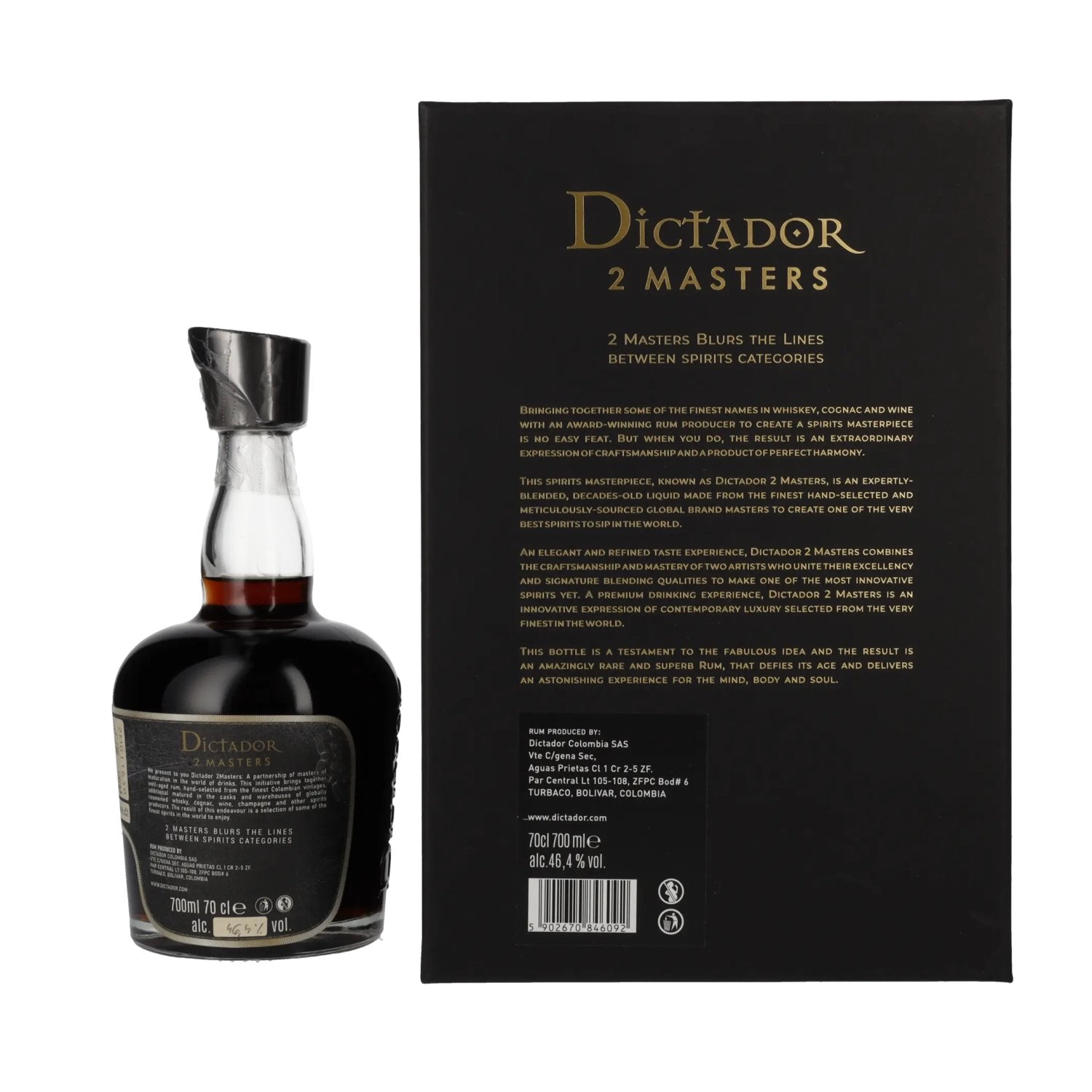 Dictador 2 MASTERS 1976 45 Years Old Ximénez-Spínola 1st Release 46,4% Vol. 0,7l in gift box