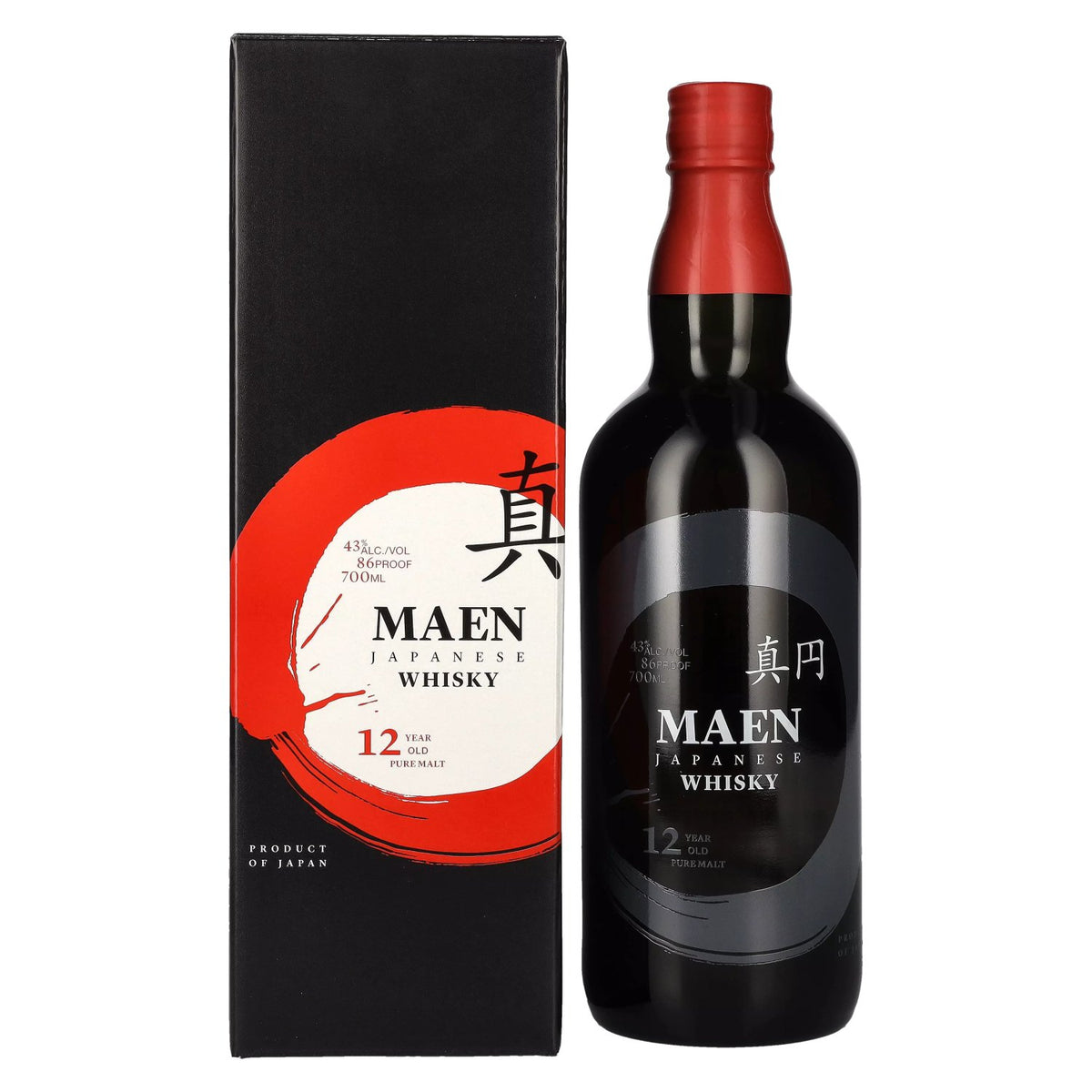 Maen The Perfect Circle 12-Year-Old Whisky 43% vol. 0.7 l in a gift box
