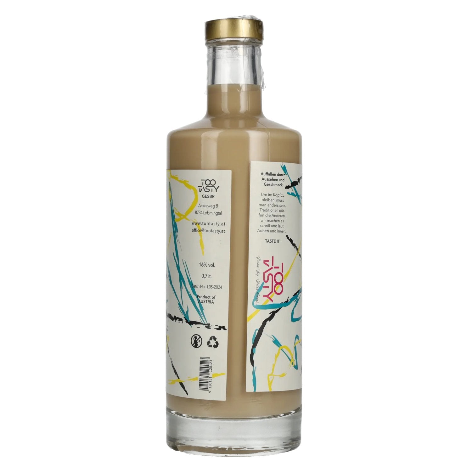 Too Tasty LATTE café liqueur de crème 16% vol. 0,7l