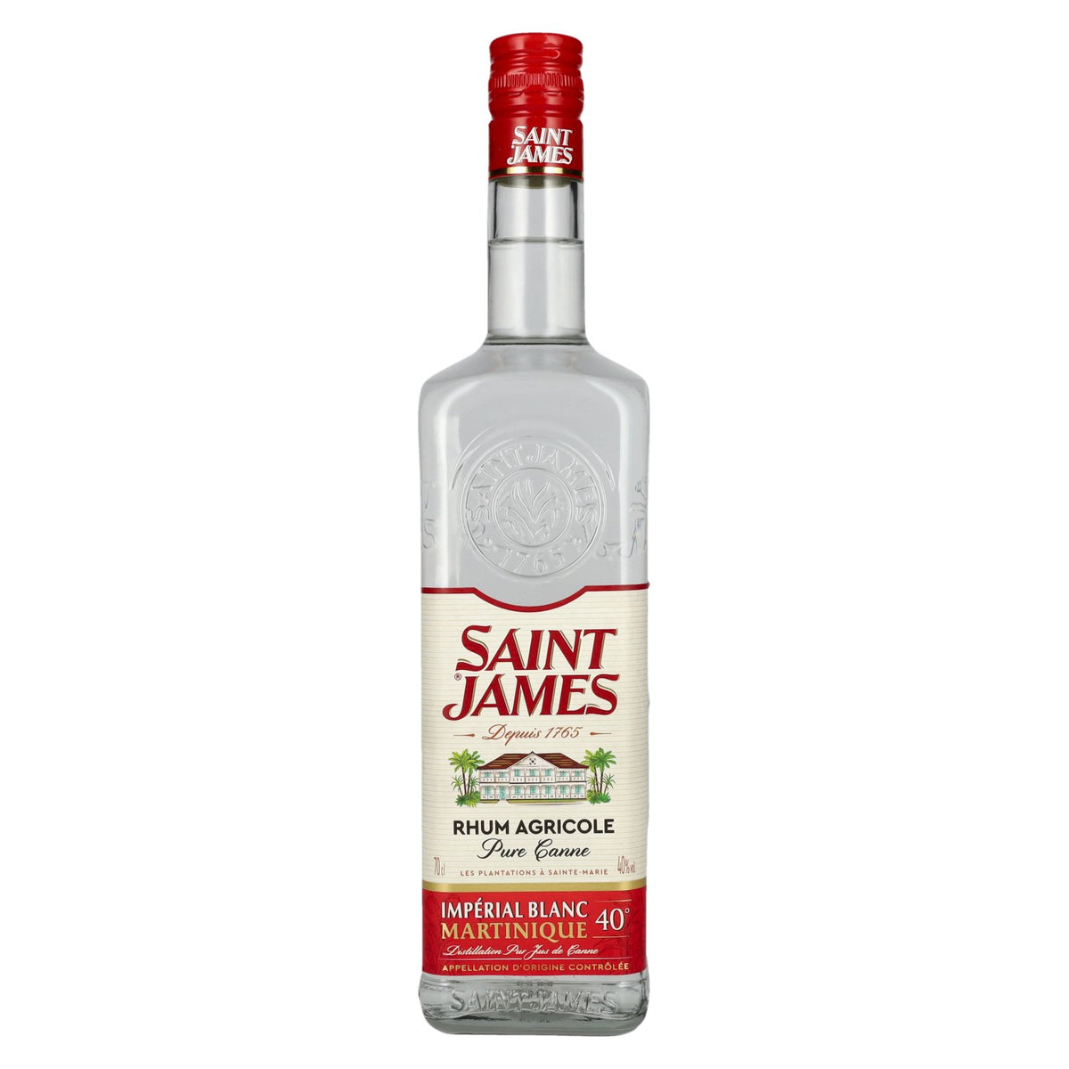 Saint James Rhum Blanc Agricole Martinique 40% vol. 0.7 l