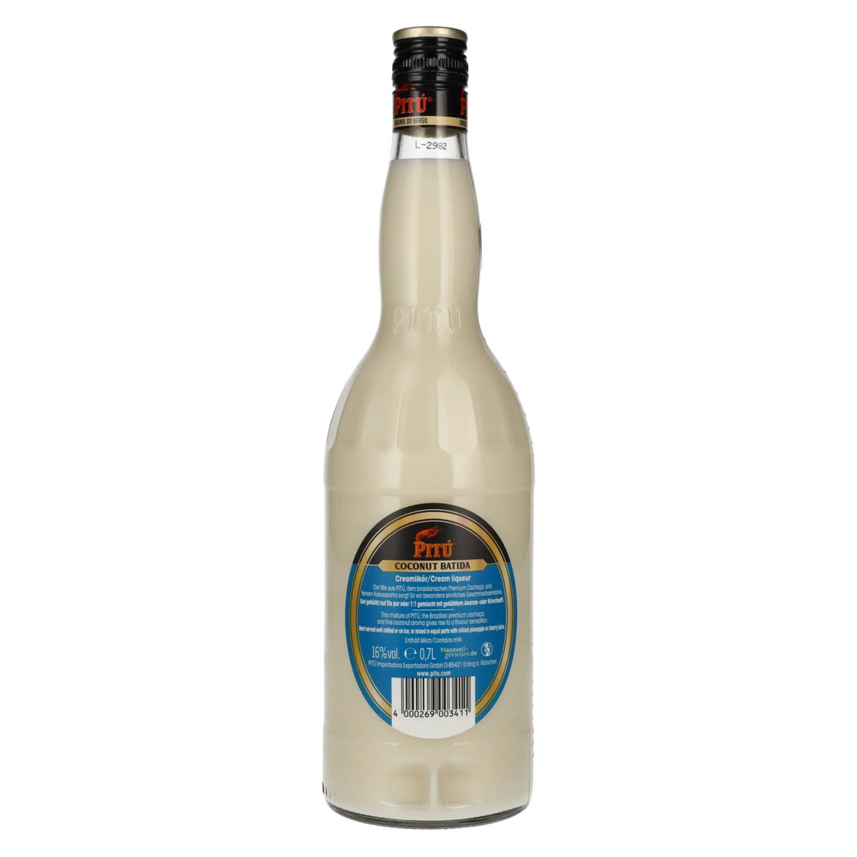 PITÚ Coconut Batida 16% ABV 0.7l