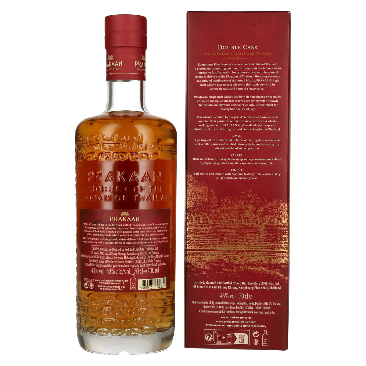 Prakaan TRIBURA SERIES Single Malt Whisky DOUBLE CASK 43% Vol. 0,7l in Geschenkbox