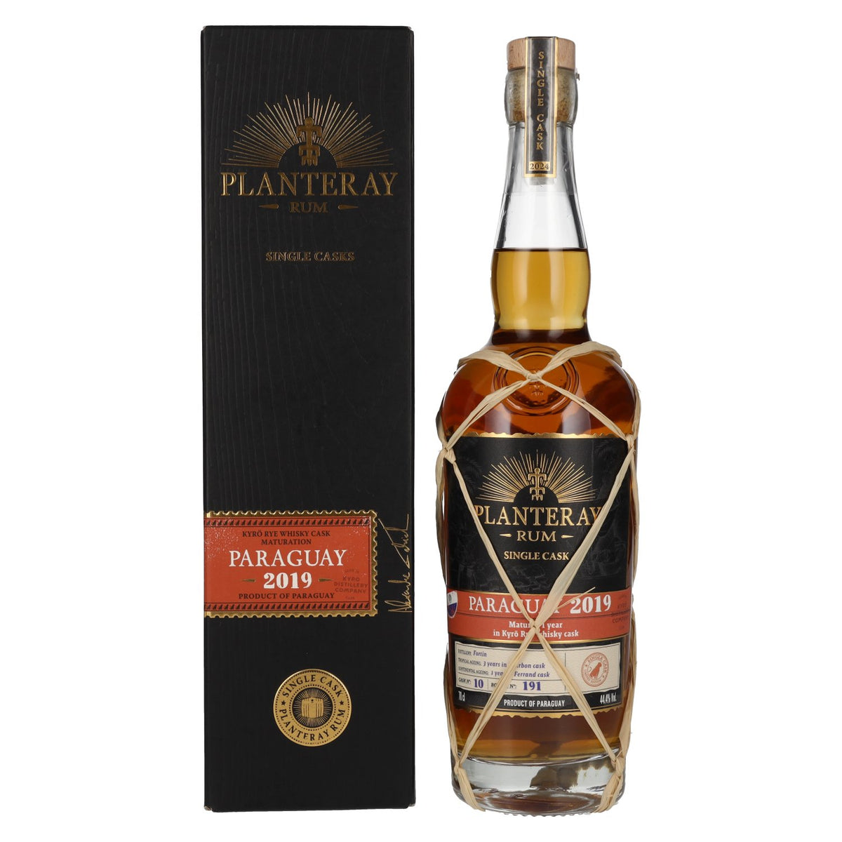 Planteray Rum PARAGUAY Kyrö Rye Cask Finish 2019 44.4% vol. 0.7l in a gift box