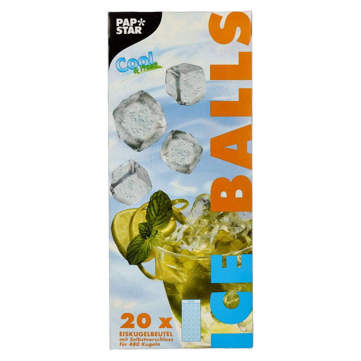 Sachets pour boules de glace Papstar, 480 boules