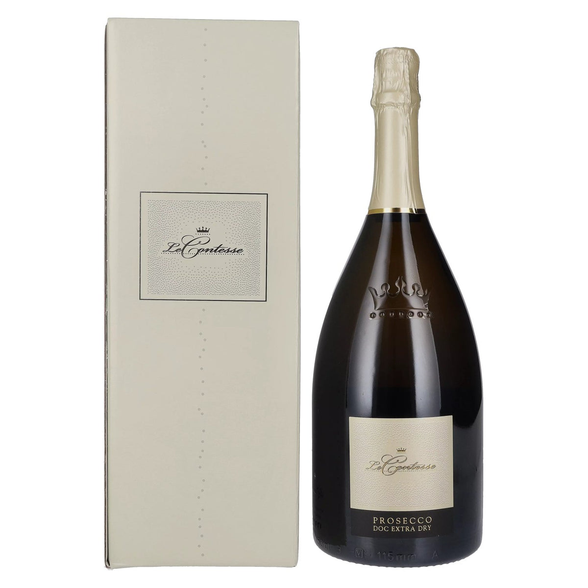 Le Contesse Prosecco DOC Extra Dry 11% ABV 1.5 litres in a gift box