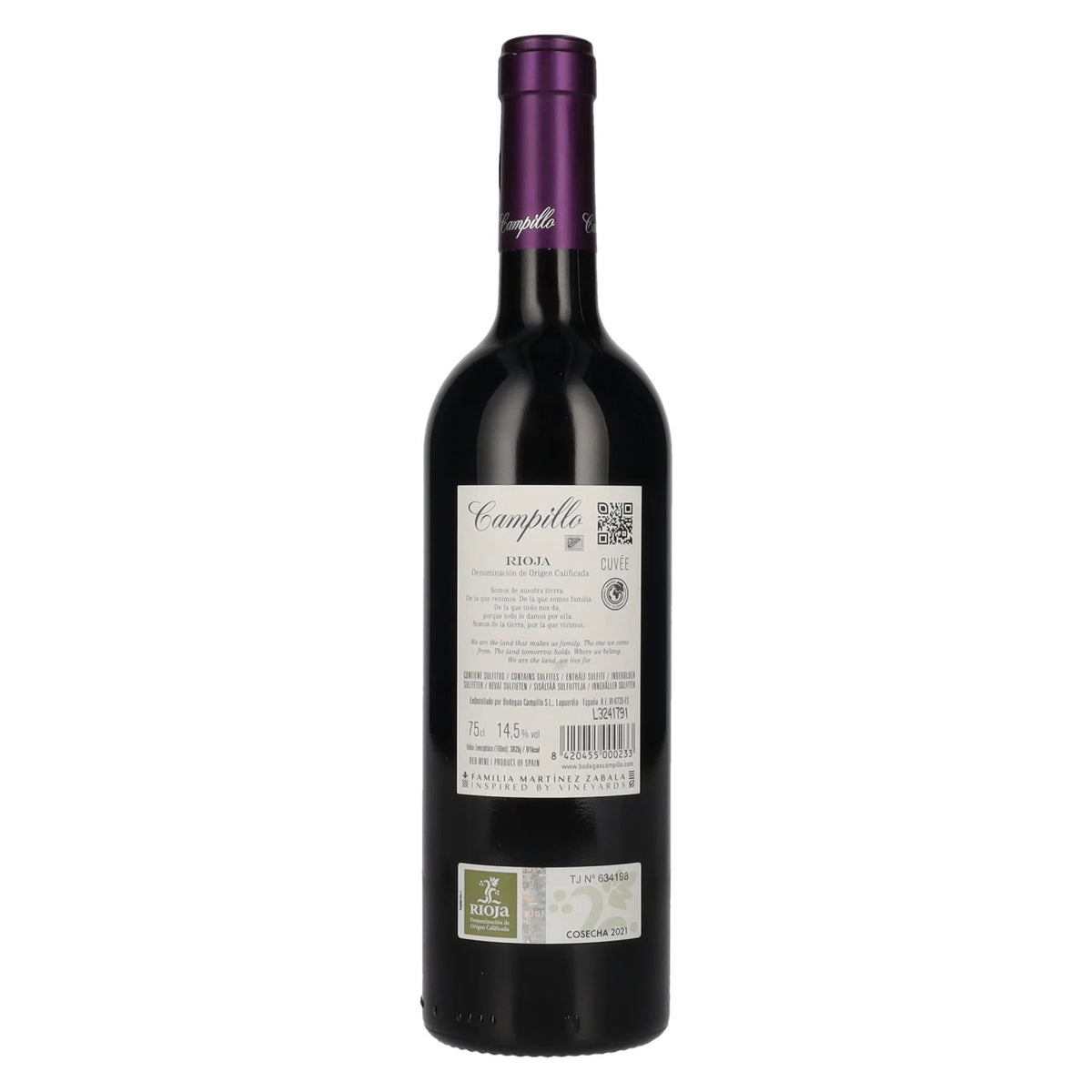 Campillo Cuvée Rioja DOC 2021 14.5% ABV 0.75l