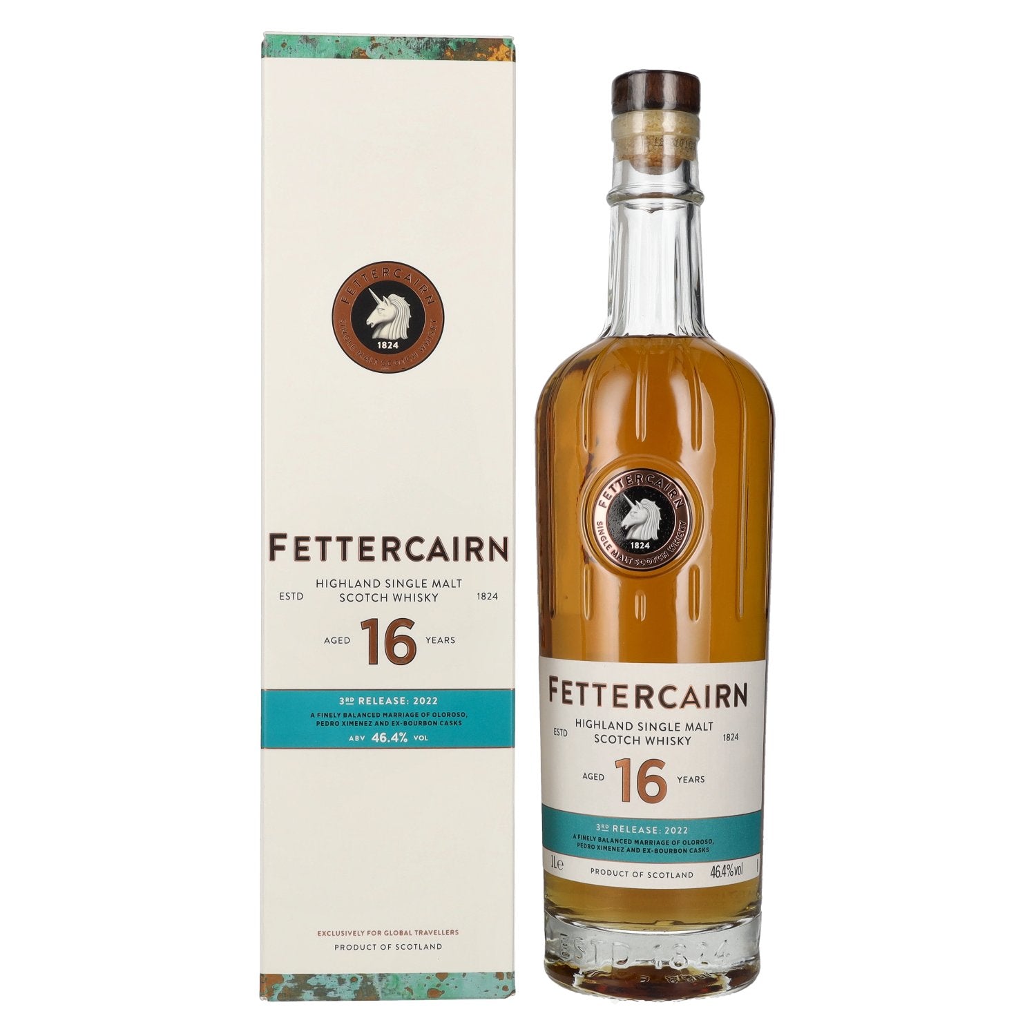 Fettercairn 16 Years Old Highland Single Malt Scotch Whisky 46,4% Vol. 1l in Geschenkbox