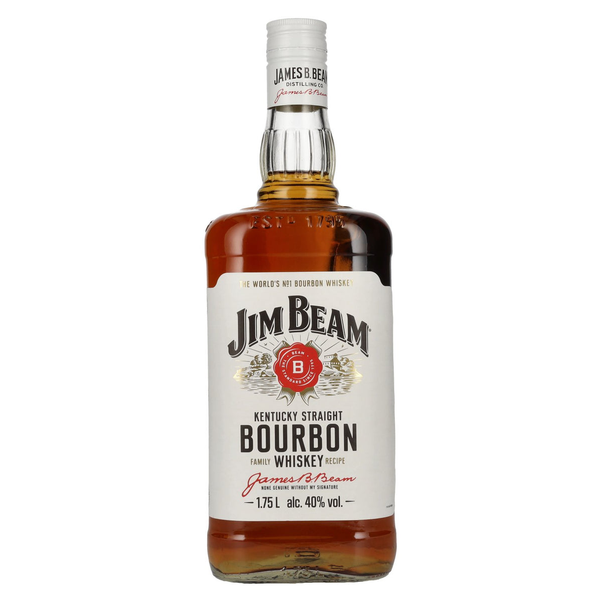 Jim Beam Kentucky Straight Bourbon Whiskey 40% vol. 1,75 l