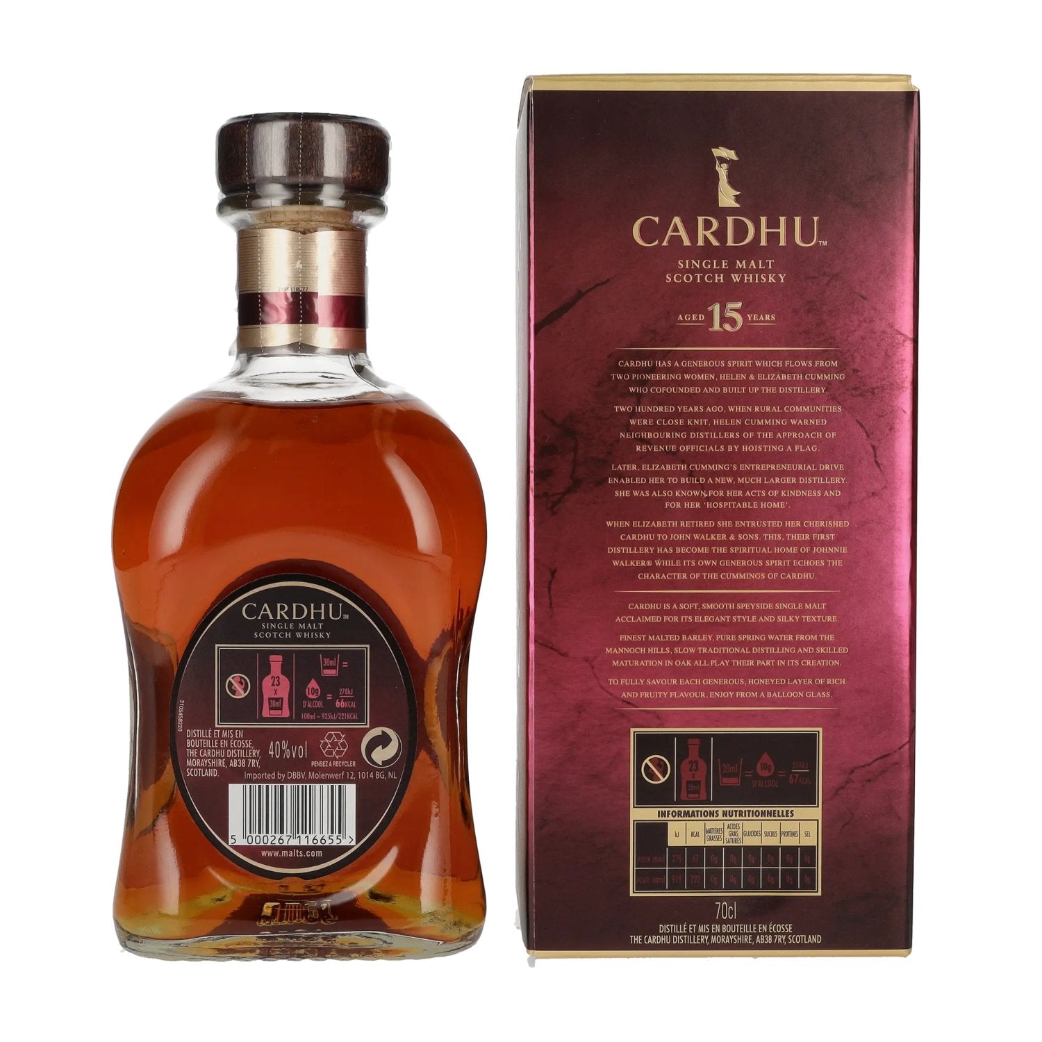 Cardhu 15 Years Old Single Malt Scotch Whisky 40% Vol. 0,7l in gift box