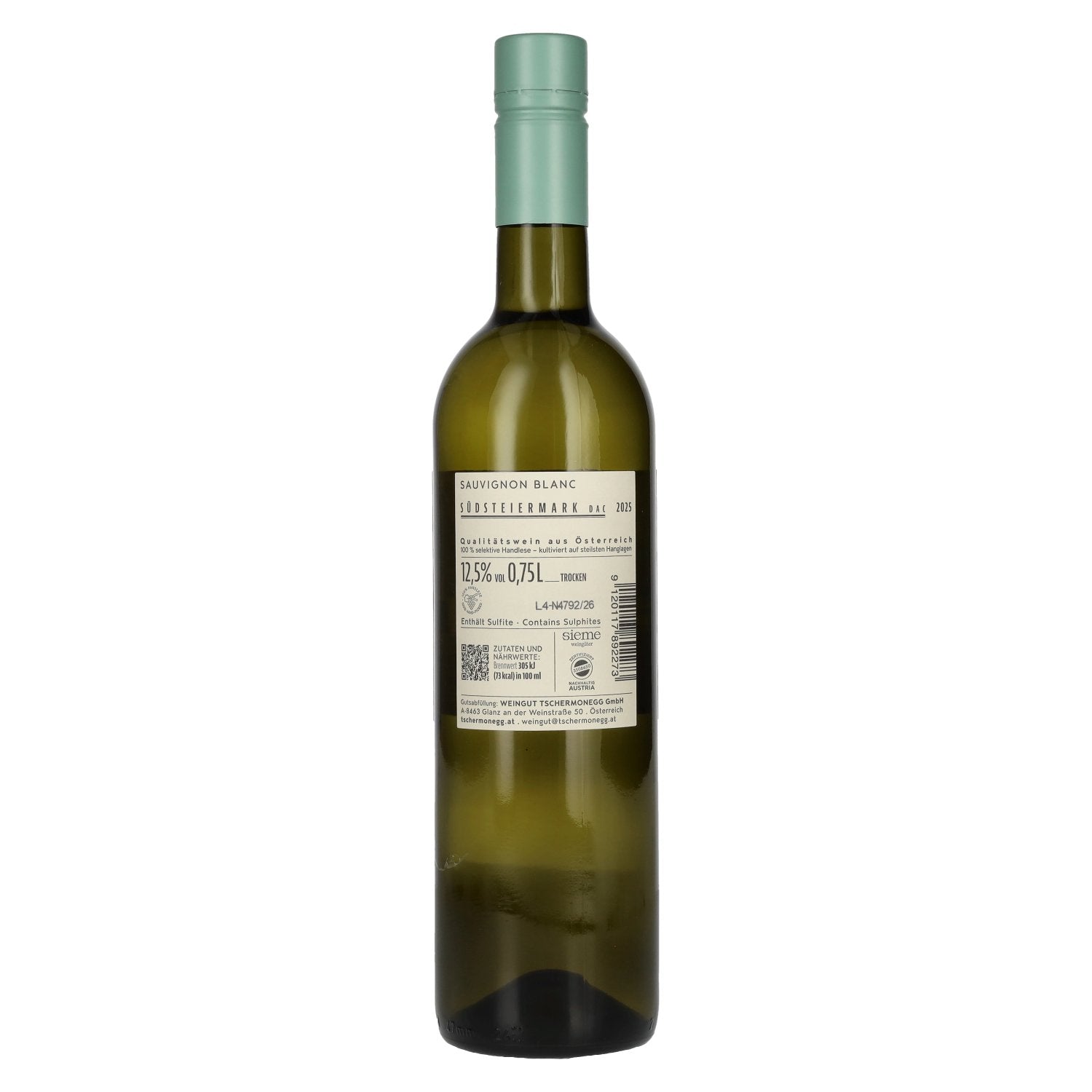 Tschermonegg Sauvignon Blanc Südsteiermark DAC 2025 12,5 % vol. 0,75 l