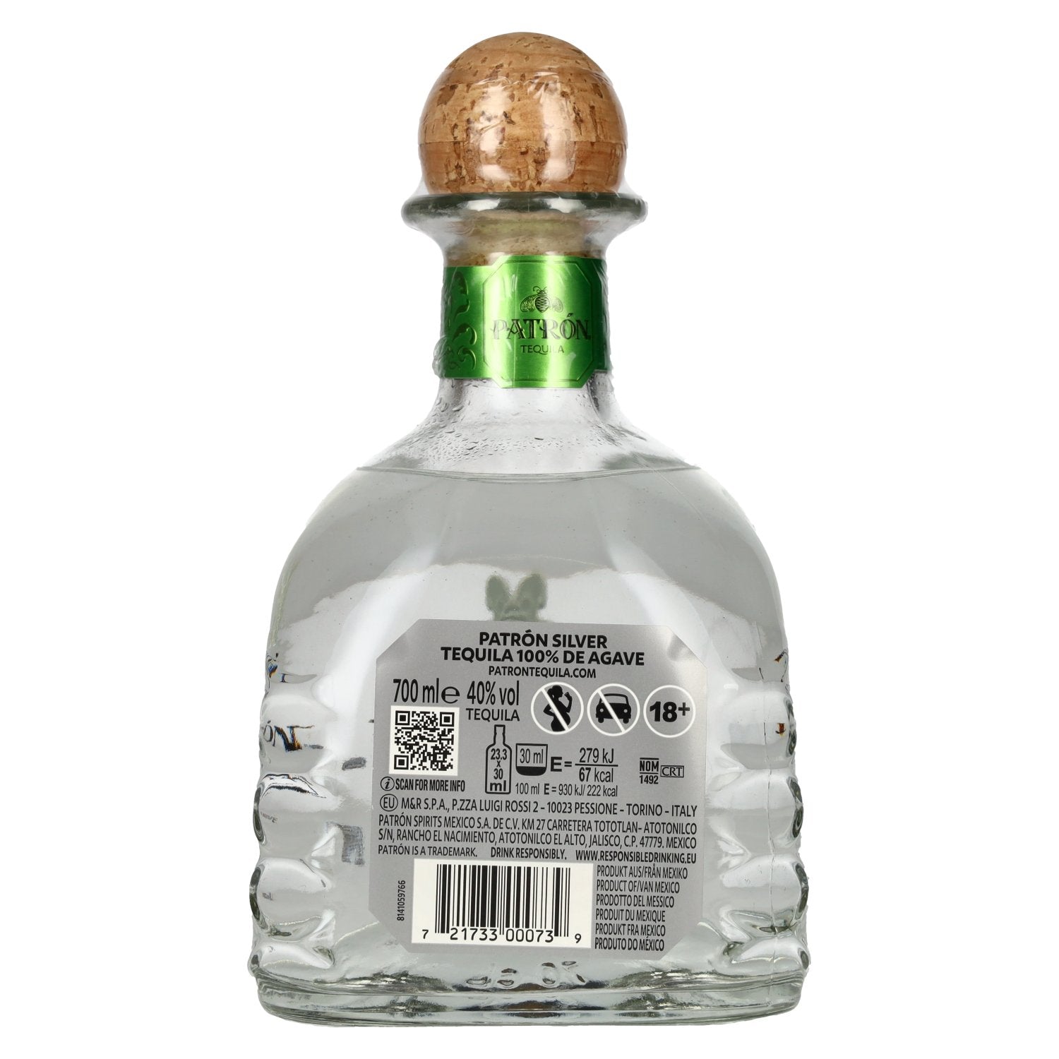 Patrón Tequila Silver 40% Vol. 0,7l