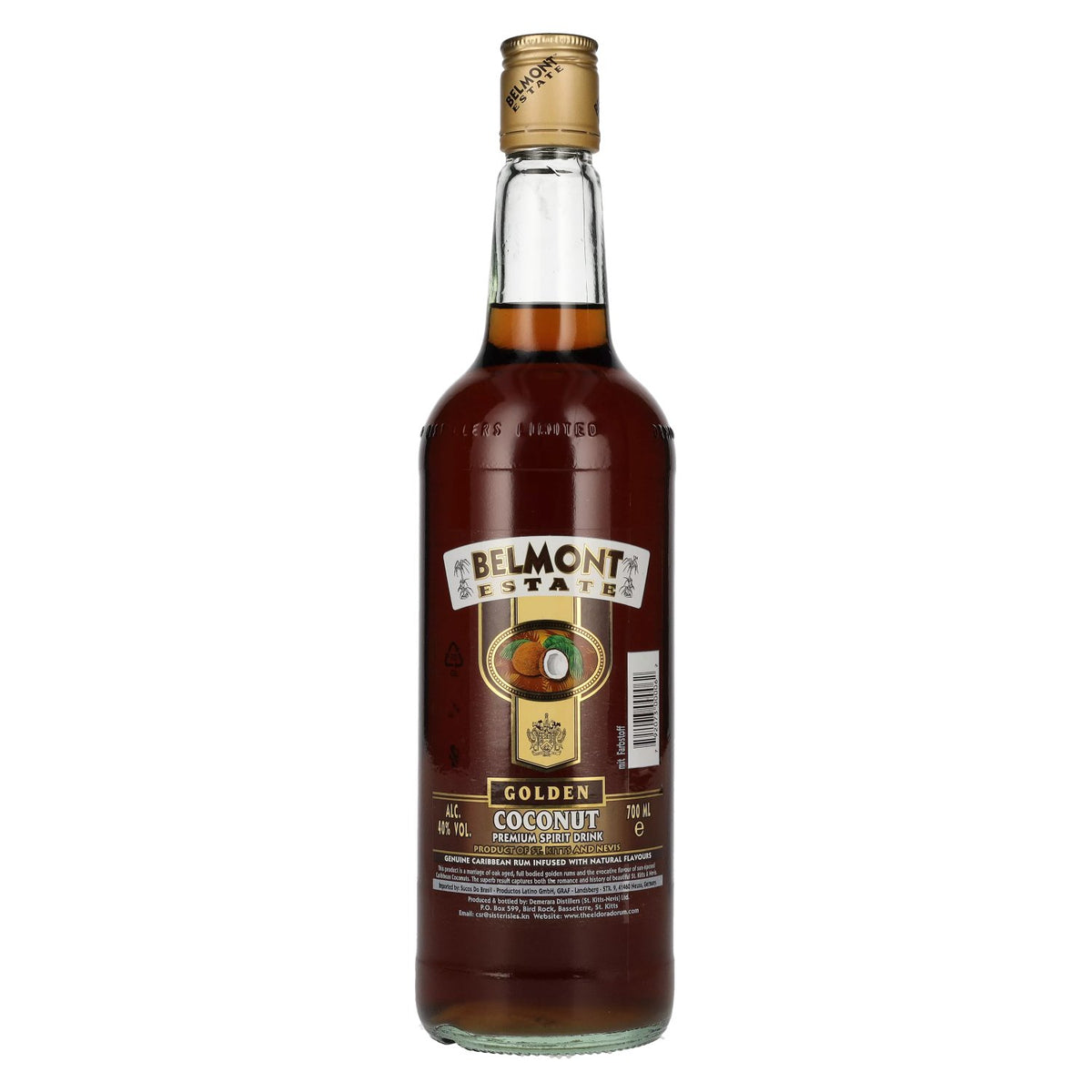 Belmont Estate GOLDEN COCONUT Premium Spirit Drink 40% vol. 0,7 l