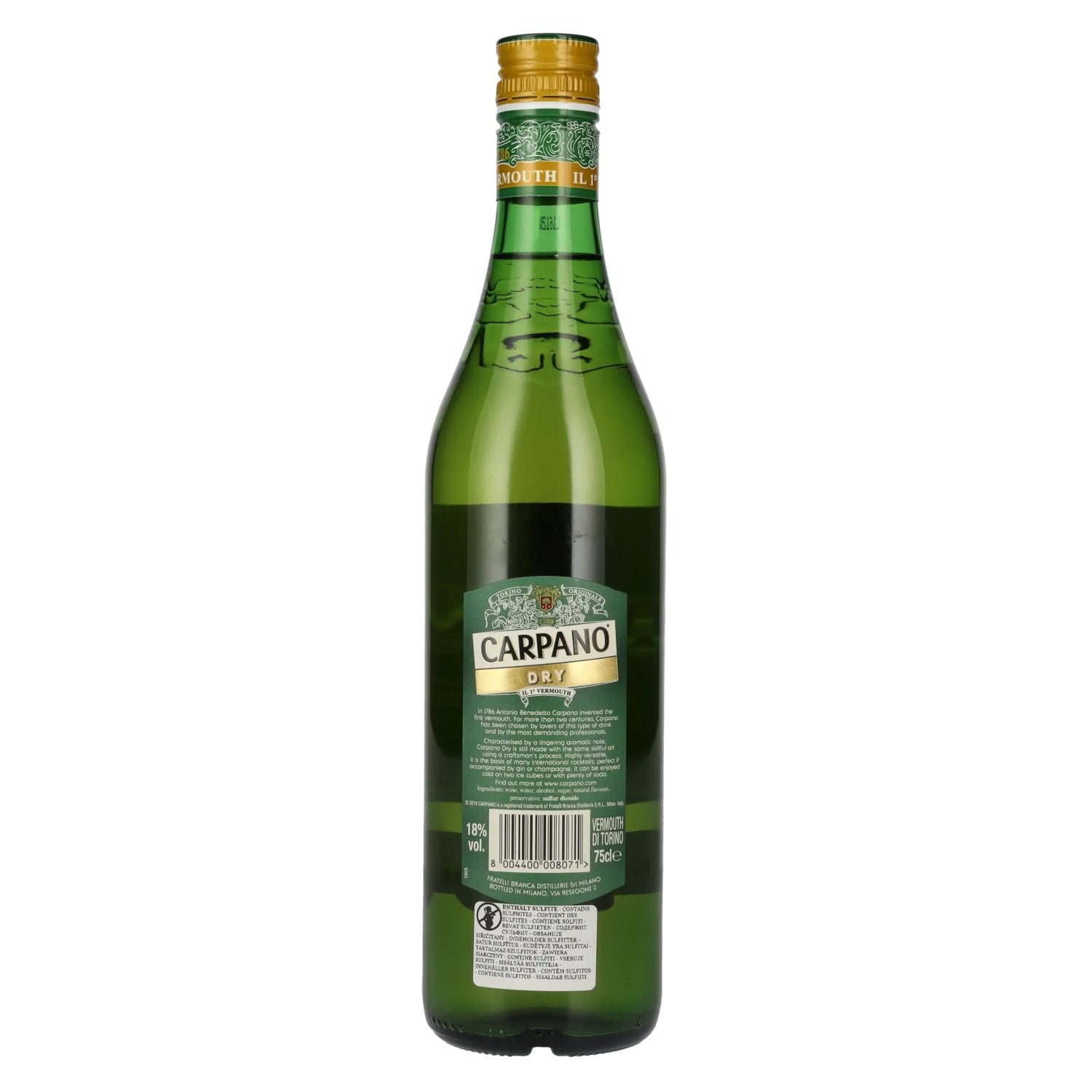 Carpano Dry Vermouth 18% Vol. 0,75l