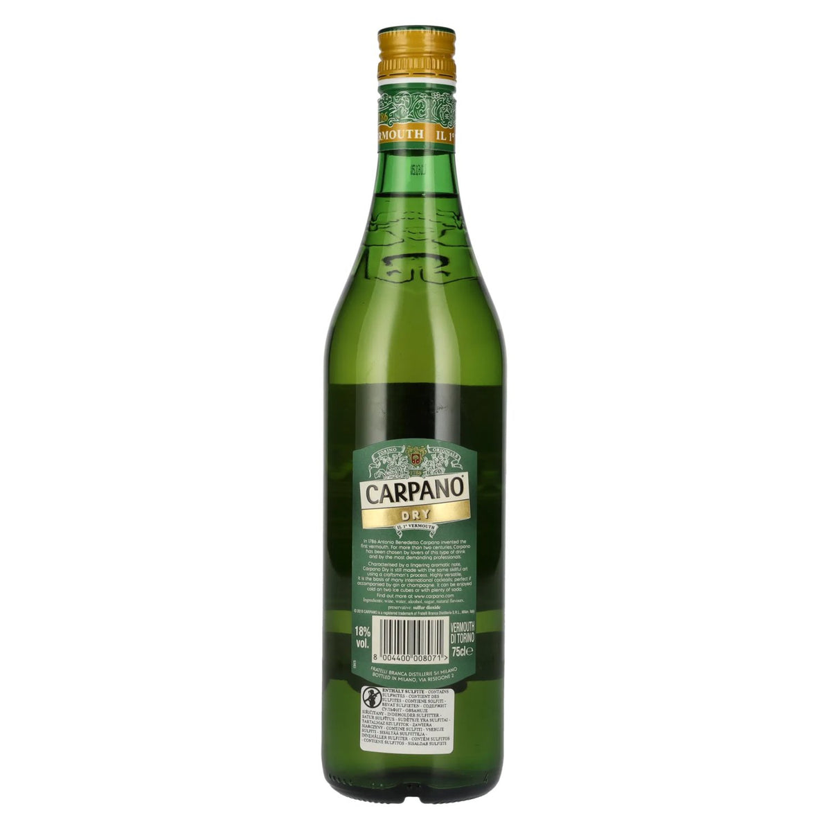 Vermouth sec Carpano 18 % vol. 0,75 l