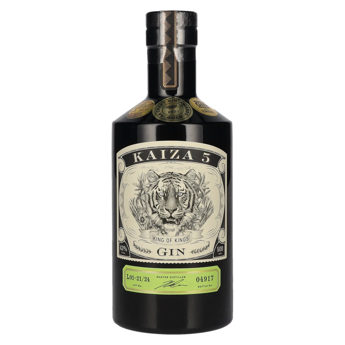 Kaiza 5 King of Kings Gin 43% ABV 0.5l