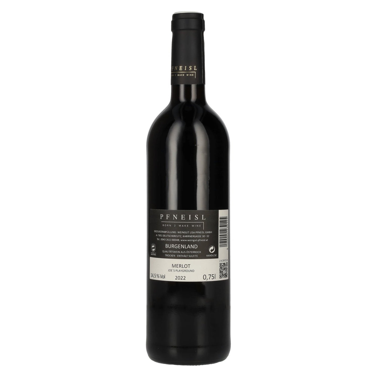 Pfneisl Merlot JOE'S PLAYGROUND 2022 14.5% ABV 0.75l