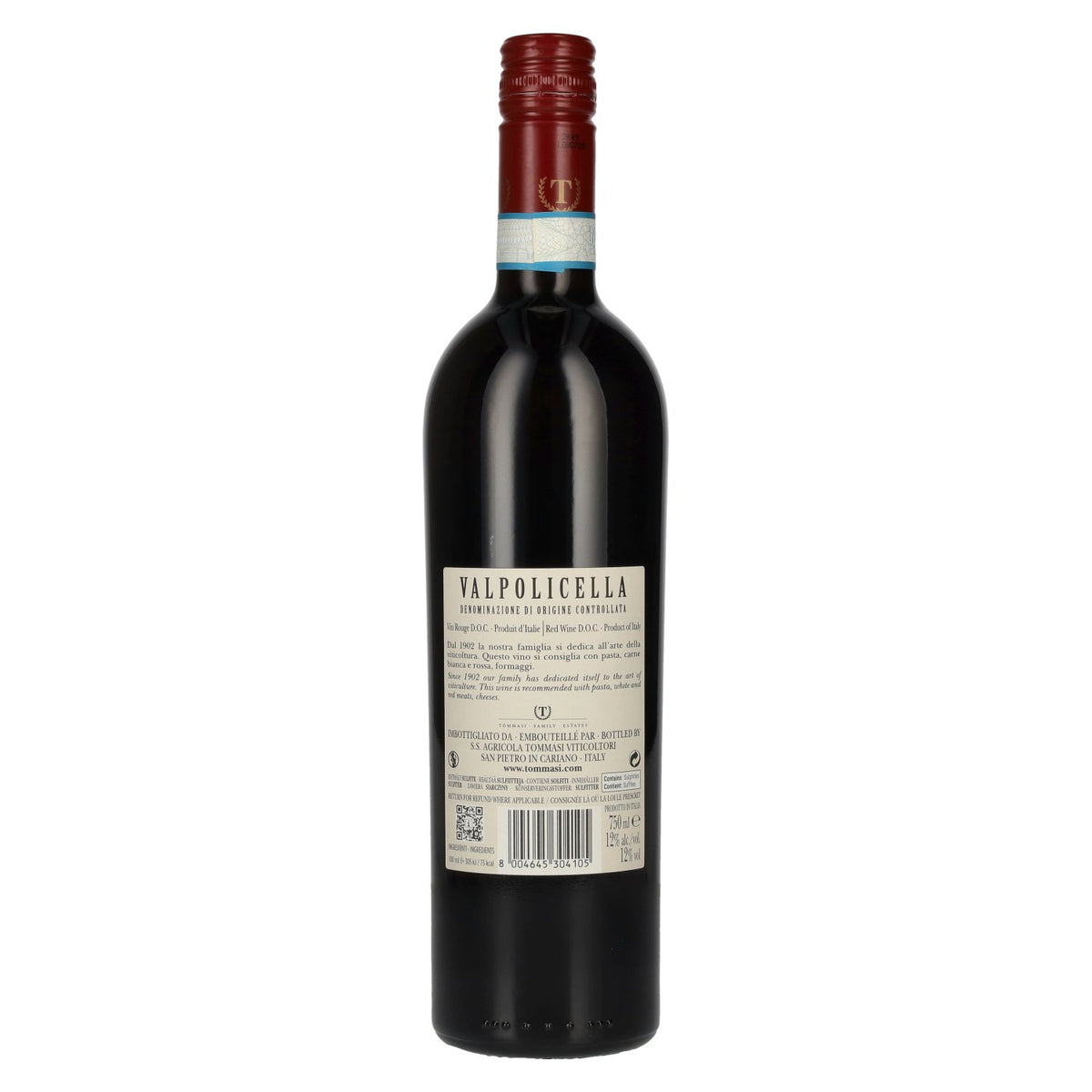 Tommasi Valpolicella DOC 2024 12% ABV 0.75 l