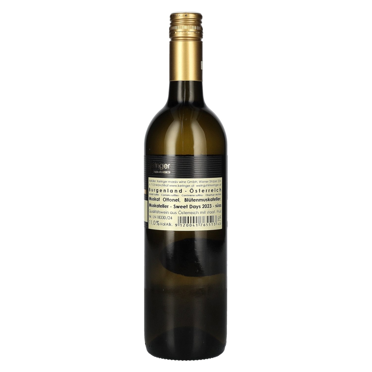Keringer Origin of massiv wine sweet Muskat 2023 11% Vol. 0,75l