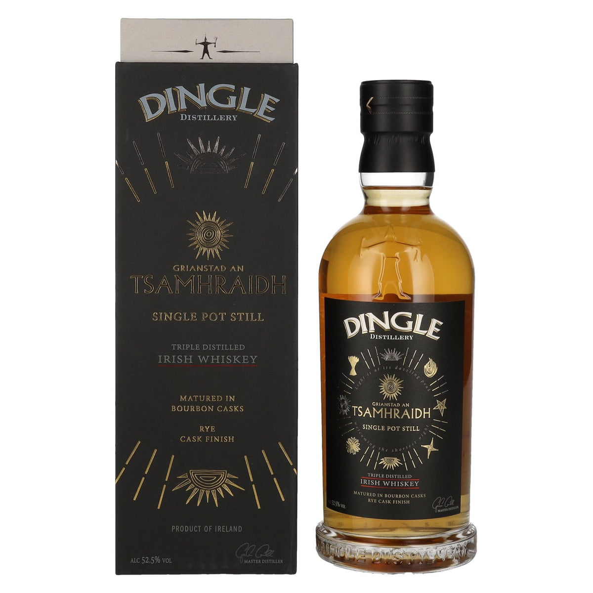 Dingle GRIANSTAD AN TSAMHRAIDH Single Pot Still Irish Whiskey, Triple Distilled, 52.5% vol., 0.7 l, in a gift box