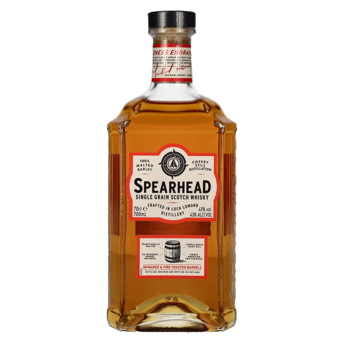 Loch Lomond Spearhead Single Grain Scotch Whisky 43% ABV 0.7l