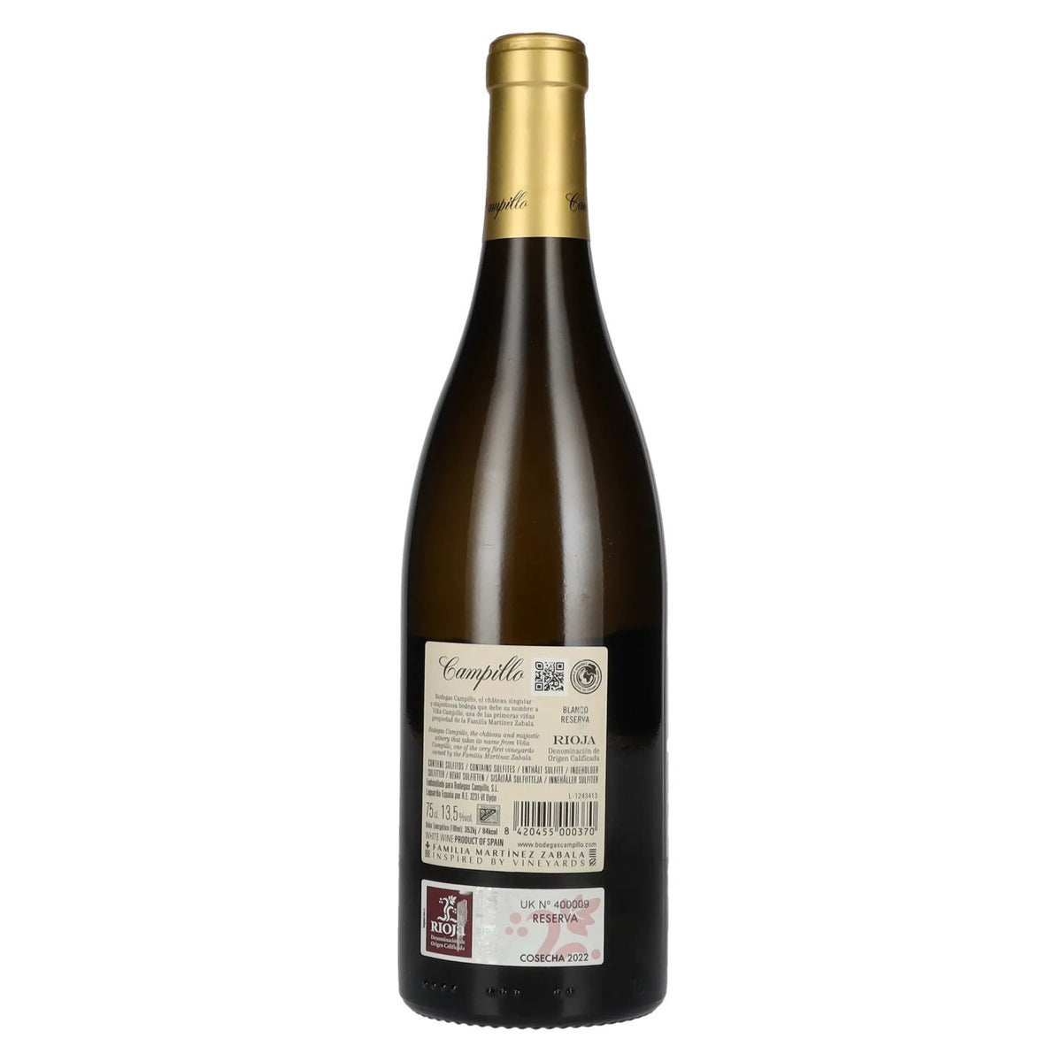 Campillo Blanco Reserva Rioja DOC 2022 13,5% Vol. 0,75l