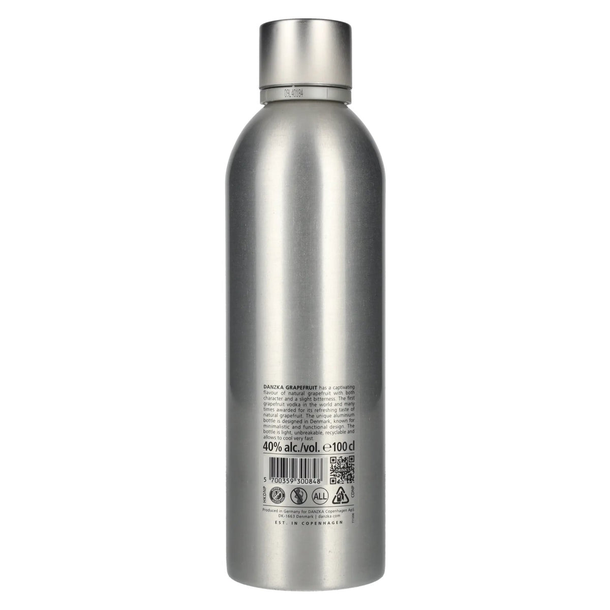 Danzka Vodka GRAPEFRUIT Premium Distilled Flavoured Vodka 40% Vol. 1l