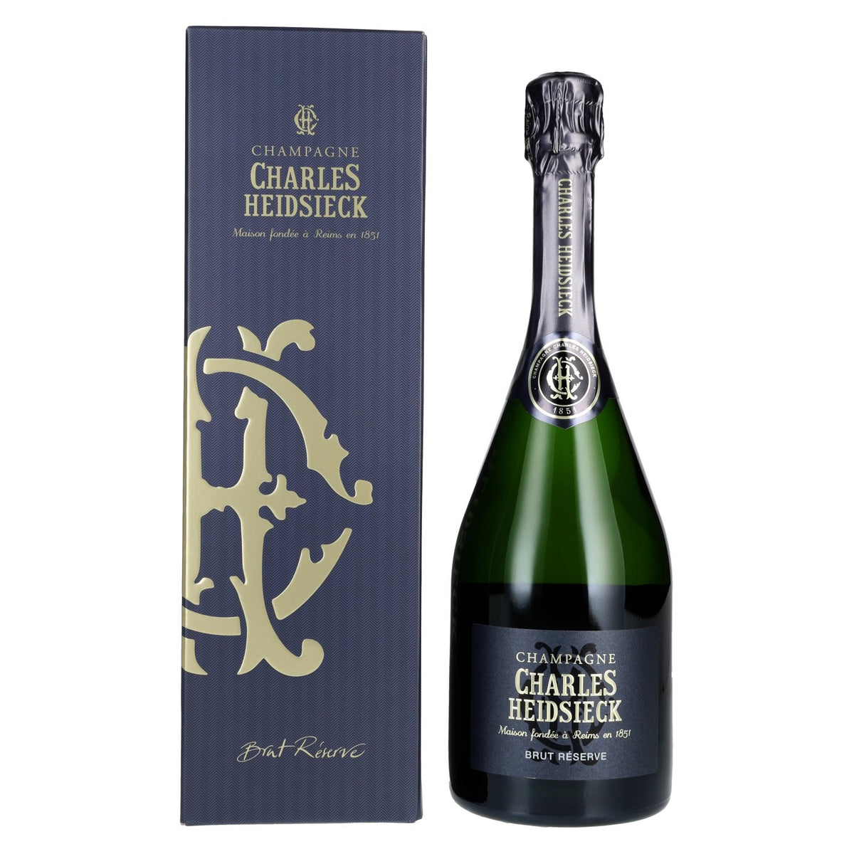 Charles Heidsieck Brut Réserve 12% vol. 0.75 l in a gift box
