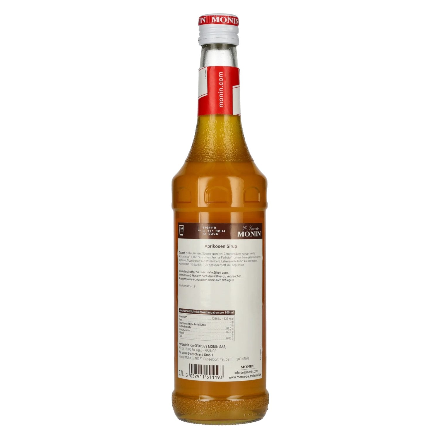 Le Sirop de Monin APRIKOSE 0,7l