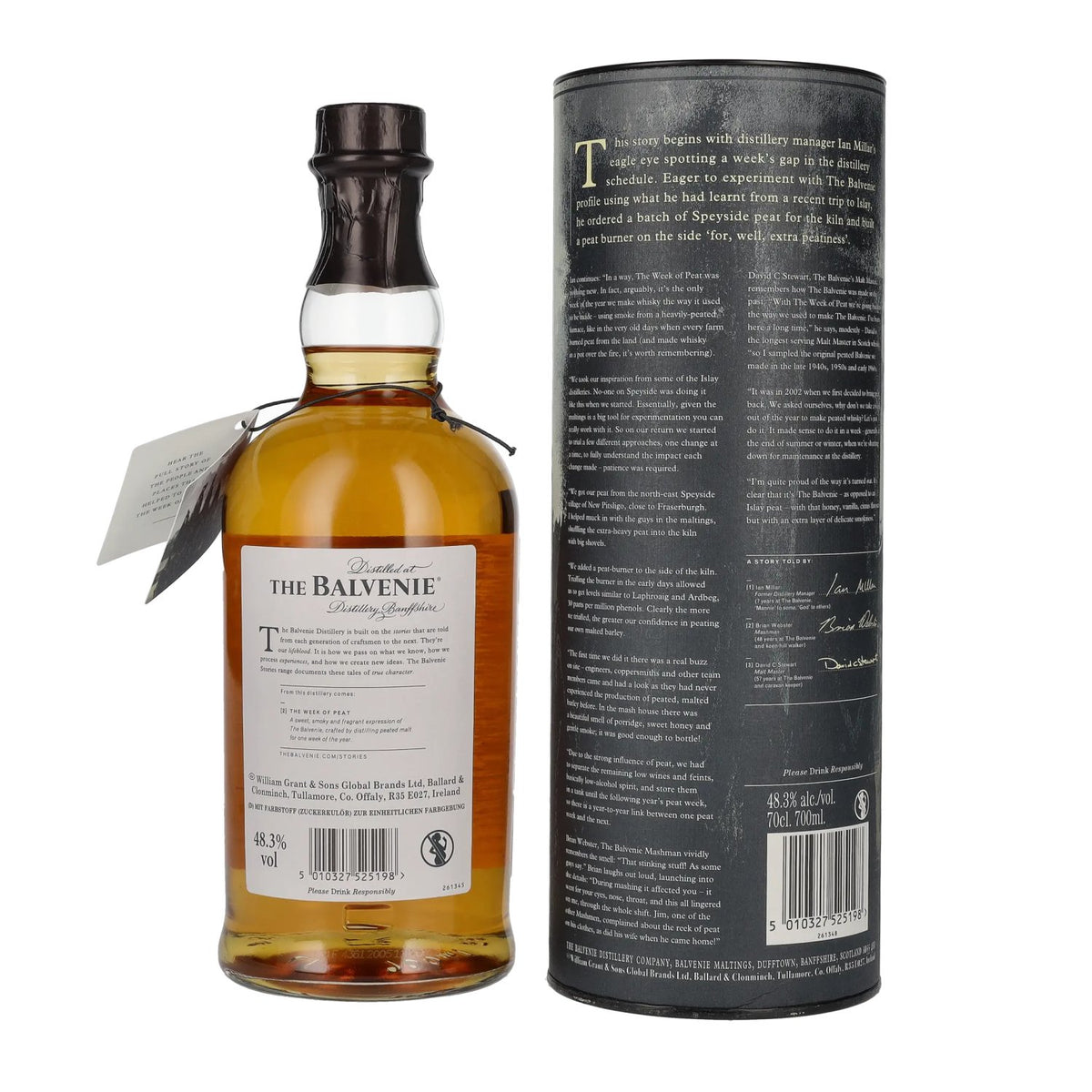 Balvenie 14 Years Old The WEEK OF PEAT 48,3% vol. 0,7 l in geschenkverpakking