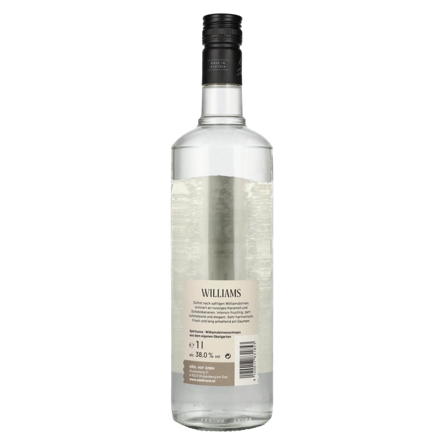Hödl Hof WILLIAMS Williamsbirnenschnaps 38% Vol. 1l