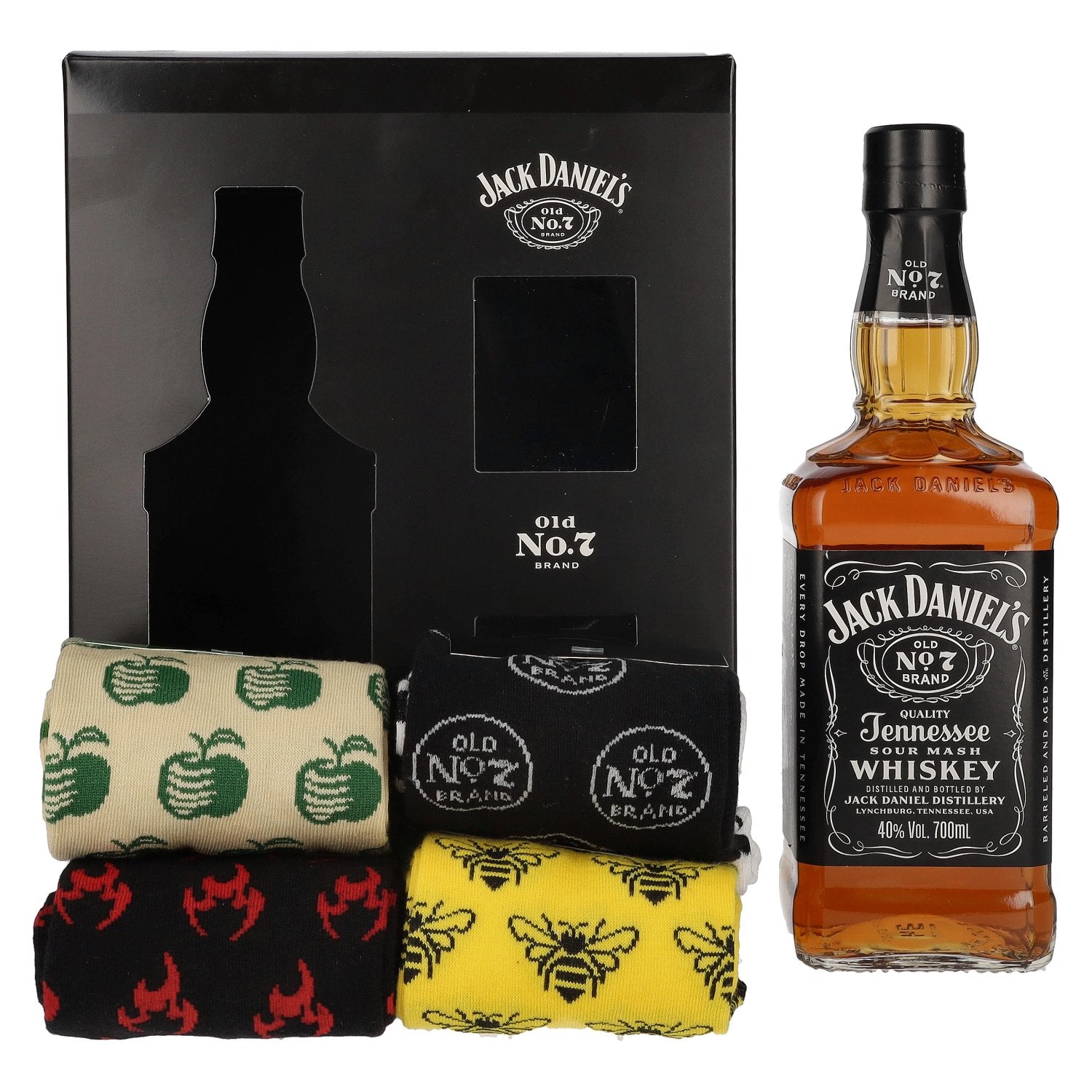Jack Daniel's Tennessee Whiskey 40% vol. 0,7l avec chaussettes