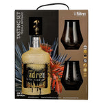 Padre Azul Super Premium Tequila Reposado 100% agave 40% vol. 0,7 l in geschenkverpakking met 2 glazen