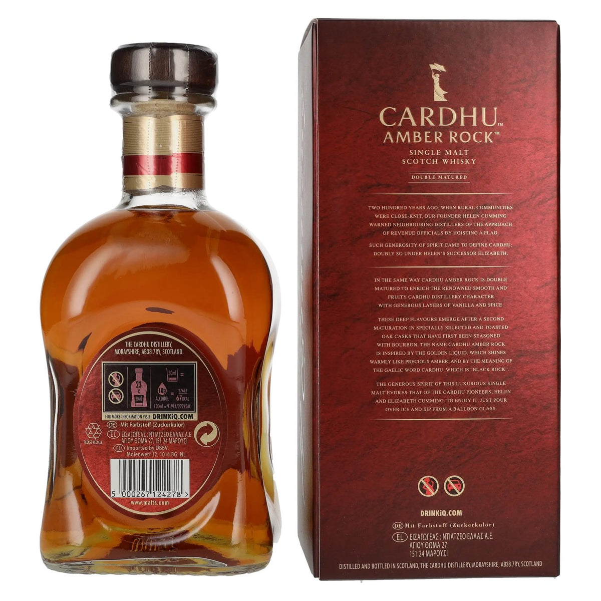 Cardhu AMBER ROCK Double Matured Single Malt 40% Vol. 0.7 l in a gift box