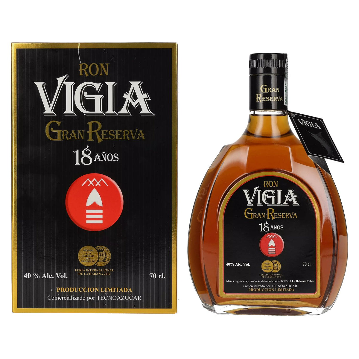 Ron Vigia Gran Reserva 18 Años 40% Vol. 0,7l in Geschenkbox