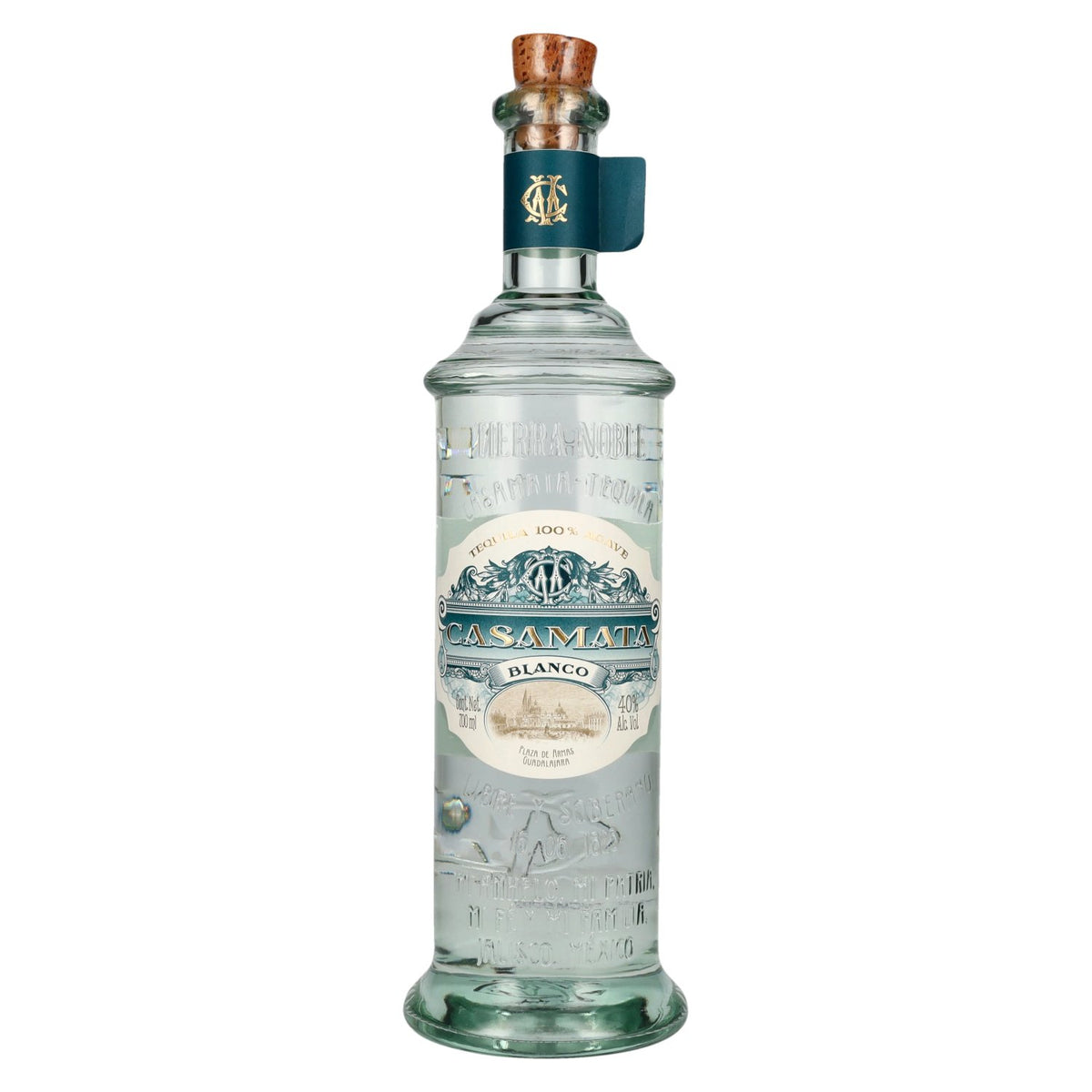 Tierra-Noble CASAMATA Blanco Tequila 100% Blue Agave 40% ABV 0.7 litres