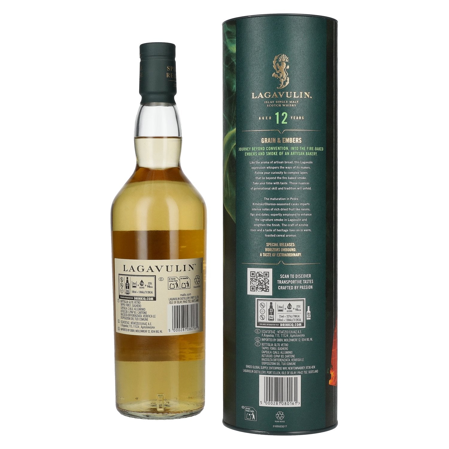 Lagavulin 12 Years Old GRAIN &amp; EMBERS Single Malt Special Release 2025 56,5% Vol. 0,7l in geschenkverpakking