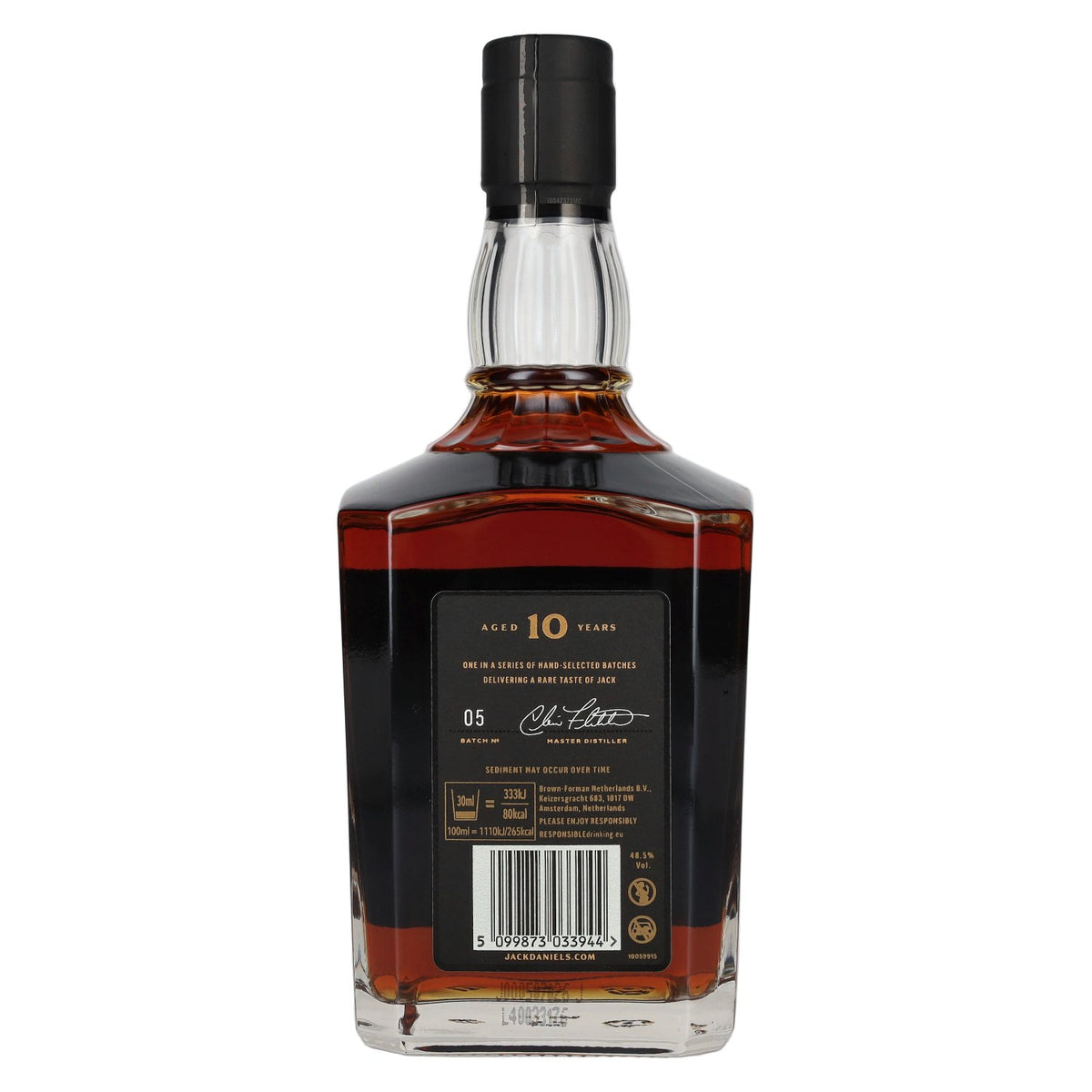 Jack Daniel's 10 Years Old Tennessee Whiskey Batch 05 48,5% vol. 0,7 l