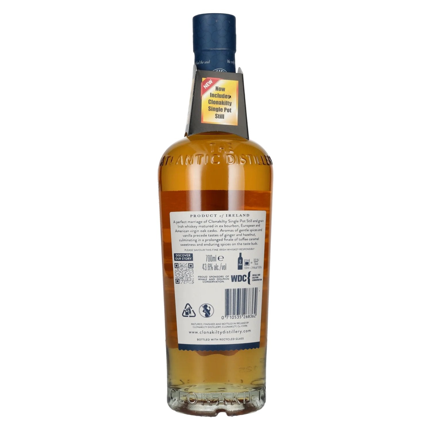 Clonakilty Irish Whiskey SINGLE BATCH Double Oak Finish 43,6% Vol. 0,7l